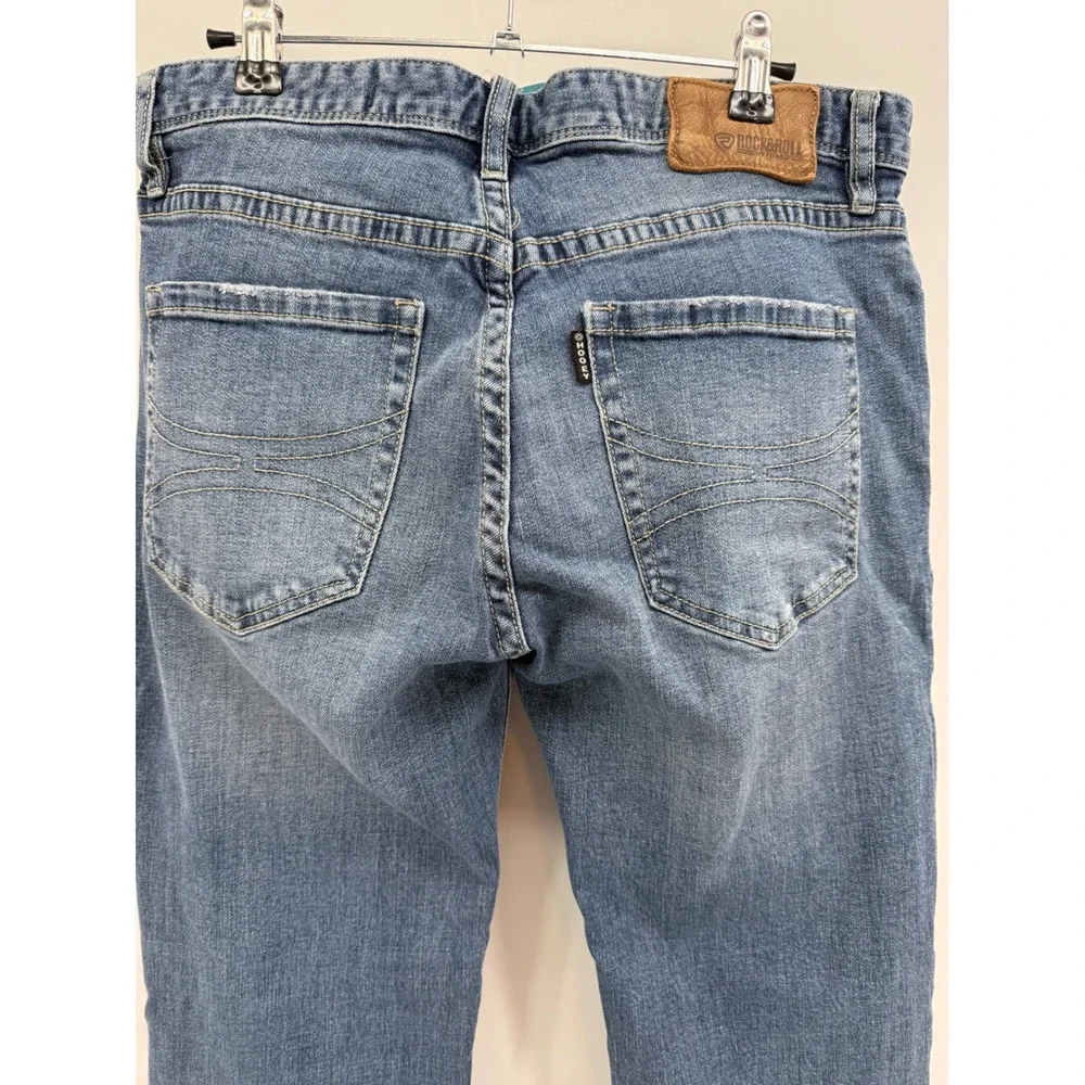 Hooey x Rock & Roll Denim Revolver Straight Slim Straight Leg Mens Jeans 33x36